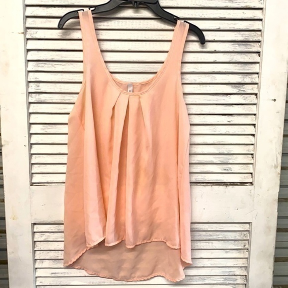 Silky Blush Pink Tank Size Small